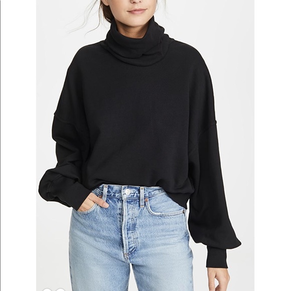AGOLDE x Anthro Balloon Sleeve Turtleneck Pullover - Picture 2 of 16